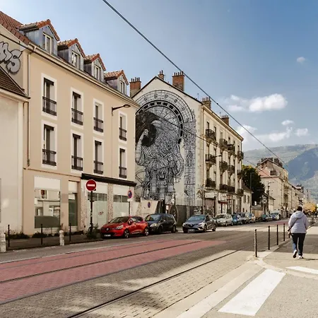 Orange Pastel - Parking Gratuit - T2 Cosy Proche Gare, Gem, Palais De Justice Apartamento Grenoble