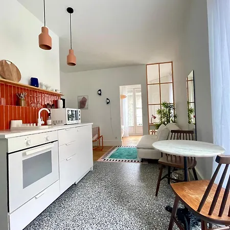 Orange Pastel - T2 Cosy Proche De La Gare, Gem, Palais De Justice Appartement