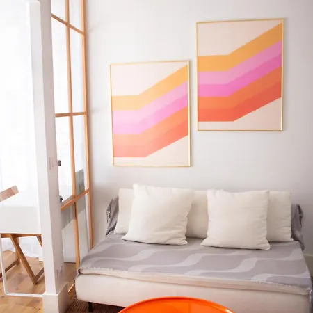 Orange Pastel - Parking Gratuit - T2 Cosy Proche Gare, Gem, Palais De Justice Grenoble