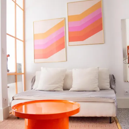 Orange Pastel - Parking Gratuit - T2 Cosy Proche Gare, Gem, Palais De Justice