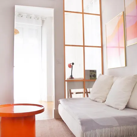 Orange Pastel - Parking Gratuit - T2 Cosy Proche Gare, Gem, Palais De Justice Apartamento *