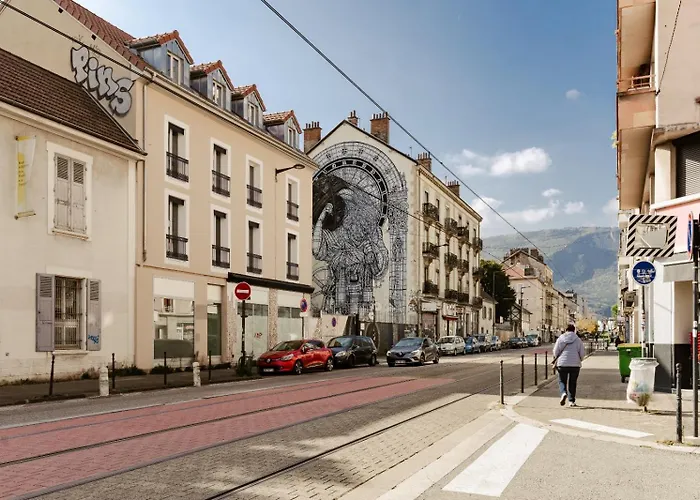 Orange Pastel - T2 Cosy Proche De La Gare, Gem, Palais De Justice Apartment Grenoble