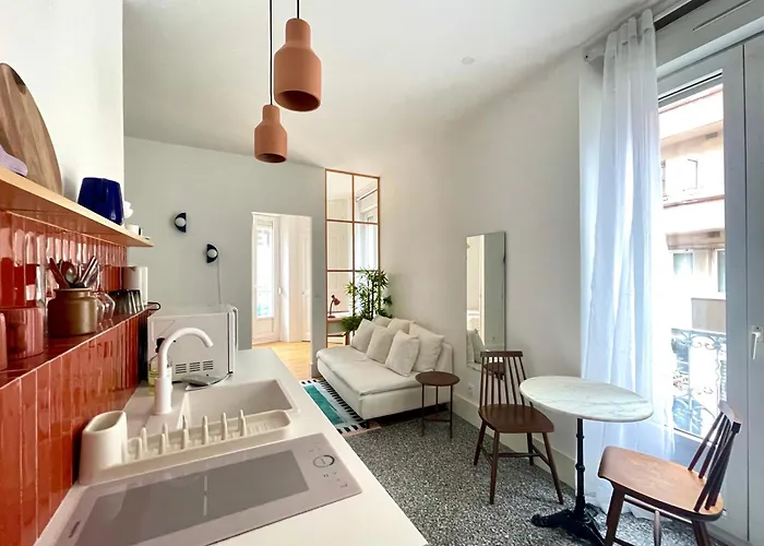 Orange Pastel - T2 Cosy Proche De La Gare, Gem, Palais De Justice גרנובל